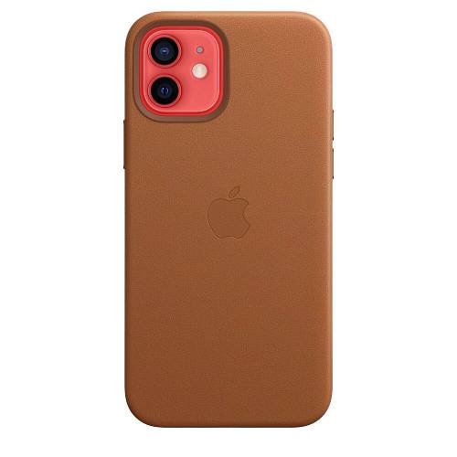 Чехол для смартфона Apple MagSafe для iPhone 12/12 Pro, кожа, золотисто-коричневый